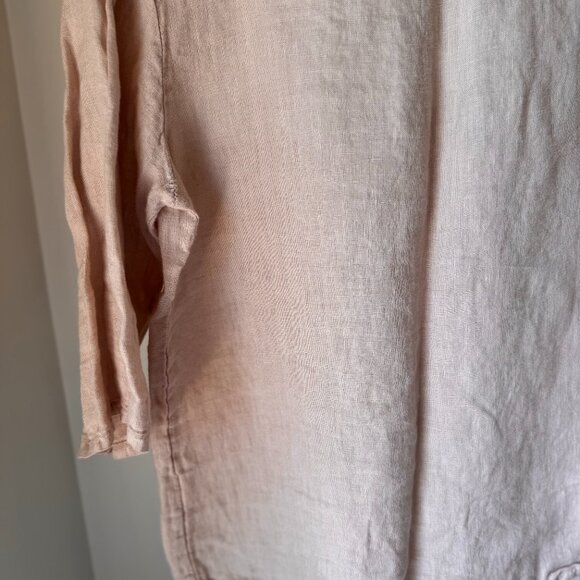 Giusy 3/4 length Sleeve Linen Top - Picture 6 of 6
